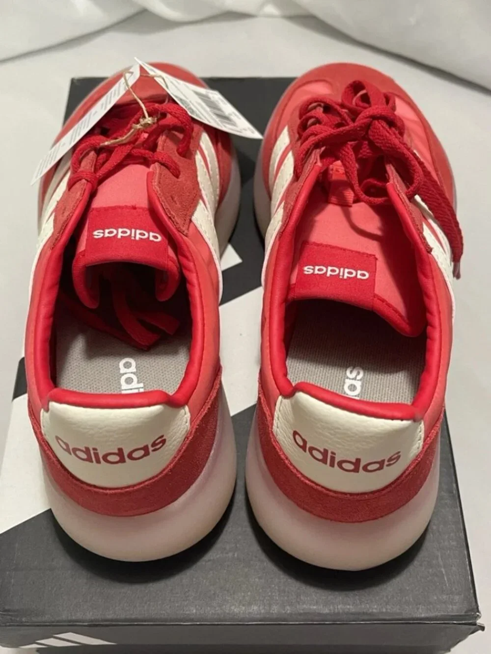 Adidas Barreda Decode J Sneakers Red White Gum Sole Size 6.5 Youth JP6730 NIB